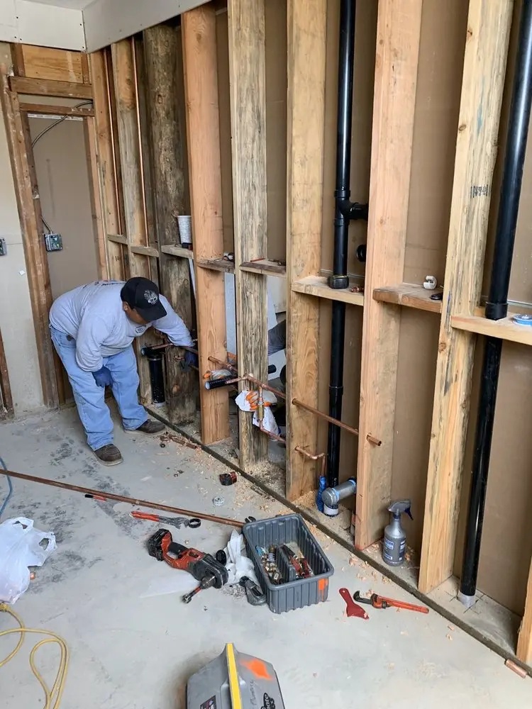Commercial rough-in plumbing for Gas Line Repair in Meridian